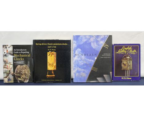 PLOMP R.&nbsp;&nbsp;Spring-Driven Dutch Pendulum Clocks. Illus. Quarto. Orig. cloth in d.w. 1979; also 3 other vols.&nbsp; (4