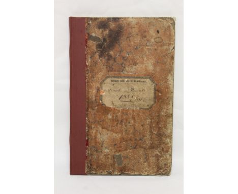 SOUTH WESTERN RAILWAY. &nbsp;Minute Book. Neatly written manuscript vol. containing 24 minutes for May to December 1849 &amp;