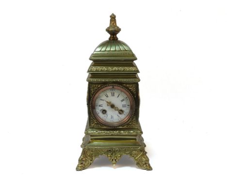 A French brass bracket clock