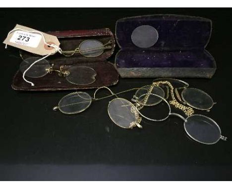 Six pairs of vintage spectacles 
