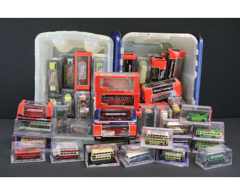 67 Boxed / Cased 1/76 scale Corgi Original Omnibus diecast model buses to include Bus Operators In Britain, Midland Red, etc,
