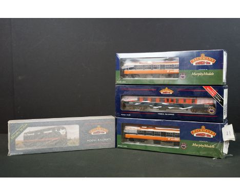 Two sealed Bachmann OO gauge Murphy Models coach sets to include MM41901 and IR4101B / MM4102 plus a boxed Bachmann MM0181 Cl