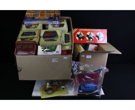 Collection of around 95 boxed diecast models to include Matchbox Models Of Yesteryear, Lledo Days Gone, Solido, Corgi Mobil C