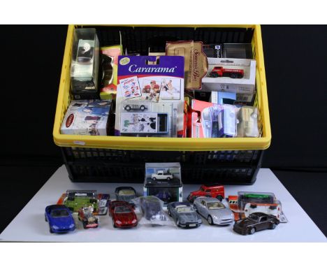 Collection of around 50 boxed / carded diecast models to include Lledo Days Gone, AutoArt Lamborghini, Brumm Limited Edition 