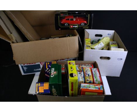 38 Boxed diecast models to include Burago, Maisto, Solido, Corgi, Carlton Thunderbirds etc plus 2 x Bradford &amp; Bingley Wa