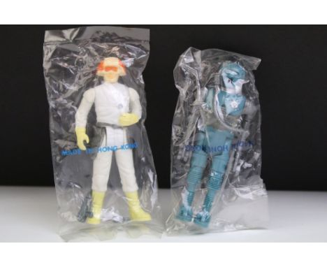 Star Wars - Two original bagged figures featuring Cloud Car Pilot and 2-1B, figures vg with some imperfections, bags marked ‘