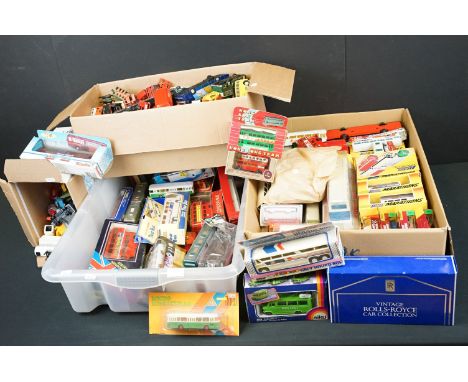 46 Boxed diecast models featuring Lledo Marathons, Majorette 3000, Majorette 300, Tesco Autoclub, Solido, Siku, etc, along wi