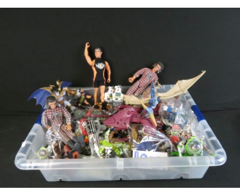 Collection of 90s Action figures / toys to include Kenner Batman figures, Toybiz Uncanny Evil Mutants X-Men, Kenner VR Troope