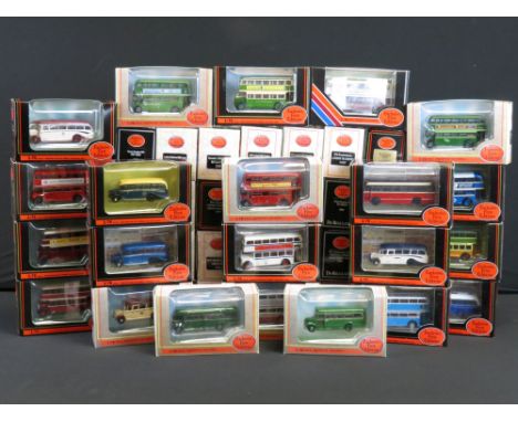 50 Boxed 1/76 scale EFE Exclusive First Editions diecast model buses to include De Luxe Series, Limited Edition models, De-Re