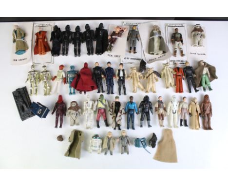 Star Wars - 41 Original Star Wars figures to include Luke Skywalker (In Battle Poncho), Squid Head, Han Solo, Bespin Security