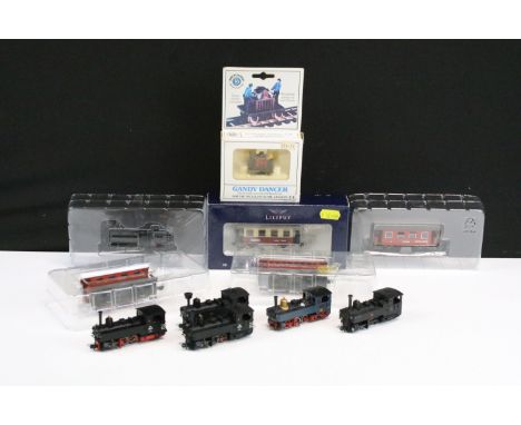 Collection of Liliputt HO gauge model railway to include 6 x locomotives, 3 x Liliputt Zillertalbahn coaches and a boxed L371
