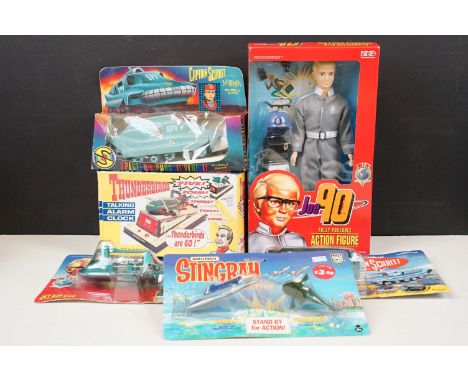 TV Related - Nine boxed Gerry Anderson related diecast models / figures to include 2 x Matchbox Thunderbirds Commemorative Se