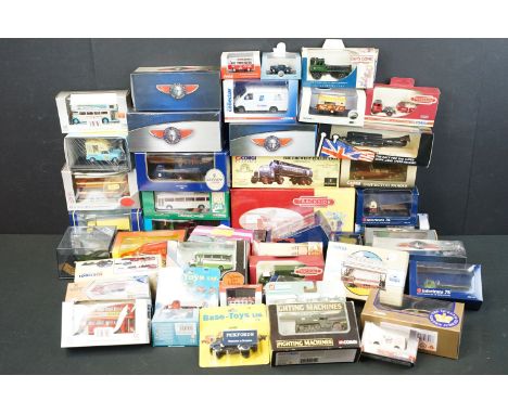 42 Boxed / cased diecast models to include Corgi 30102 London Brick, Corgi Guinness 16301, Corgi Heartbeat CC07301, Oxford Di