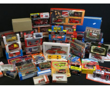 Around 55 boxed diecast models to include ERTL Thomas The Tank Engine &amp; Friends Fire Engine, Quantity of Tomica models fe