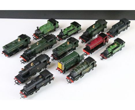 13 OO gauge locomotives to include Hornby Harry, Bachmann LNER 8680, Wrenn 0-6-0 Southern 154 etc 