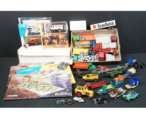 Collection of boxed and unboxed diecast models to include mid 20th C Dinky commercials models (some reconditioning) featuring