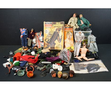 Action Man - Collection of original Palitoy Action Man figures and accessories to include boxed Action Man Basic Figure, boxe
