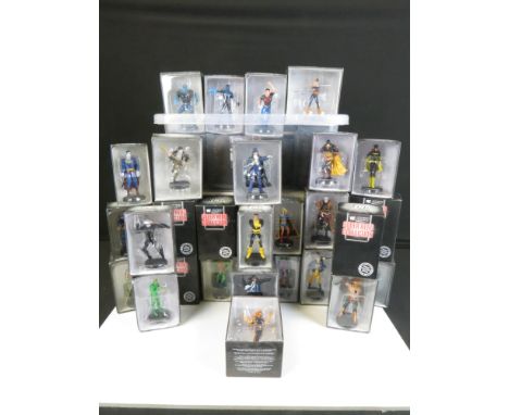 47 Boxed Eaglemoss DC Super Hero Collection metal figures featuring Bane Perdicon, Supergirl, Gorilla Grood etc plus 4 x boxe