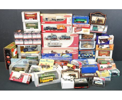 40 Boxed / cased / carded diecast models to include Corgi CC25501 Gold Star Special, Corgi Trackside DG198003, BR1004 British