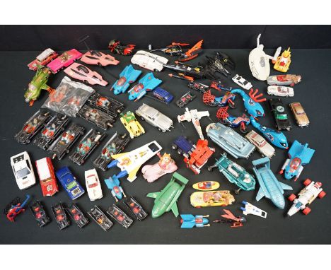 TV Related - 65 TV related 80s diecast models featuring Corgi, Dinky and ERTL to include Batman, Superman, The Muppets, Star 