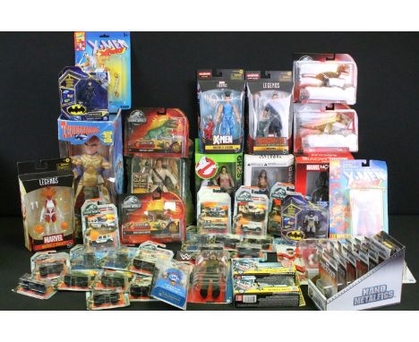40 Carded / boxed TV Related figures and diecast to include 18 x Matchbox Jurassic World diecast models, 4 x Mattel Jurassic 