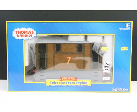 Boxed Bachmann G scale Thomas &amp; Friends Deluxe 91405 Toby the Train Engine locomotive 