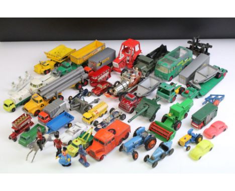 Quantity of circa mid 20th C play worn diecast models to include Matchbox and Corgi featuring Corgi Chitty Chitty Bang Bang w