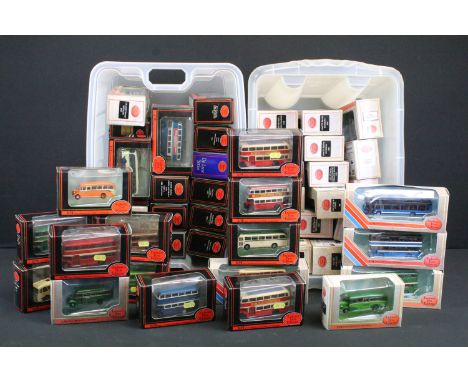 53 Boxed 1/76 scale EFE Exclusive First Editions diecast model buses to include De-Regulation, De Luxe Series, The Routemaste
