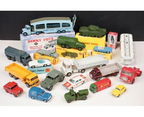 Quantity of boxed and unboxed diecast models to include 6 x boxed diecast models featuring Dinky 677 Armoured Command Vehicle