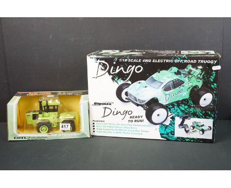 Boxed 1/18 Ripmax Dingo 4WD Electric Off Road Truggy (complete and unused) plus a boxed ERTL 1/32 Die-Cast Tractor Panther ST