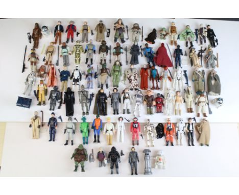 Star Wars - 77 Original Star Wars figures featuring Hammerhead, Snaggletooth, R5-D4, Jawa, Chewbacca, R2-D2, R2D2 (with Senso