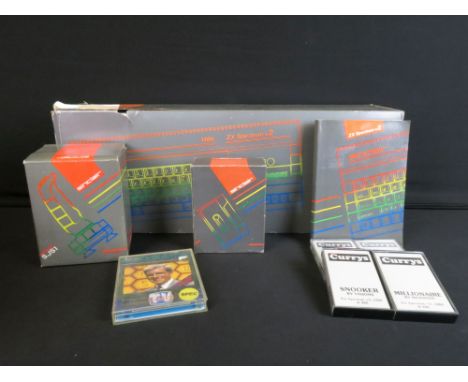 Retro Gaming - Quantity of boxed Sinclair retro gaming items featuring Sinclair ZX Spectrum +2, Sinclair Soft 888 and Sinclai
