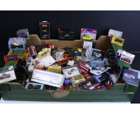 Around 90 boxed / cased diecast &amp; plastic model Citroen 2CV models to include Schuco (featuring a Schuco Piccolo Shell Ci