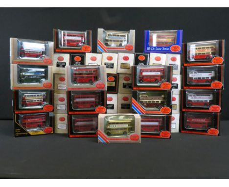 50 Boxed 1/76 scale EFE Exclusive First Editions diecast model buses to include De Luxe Series, Anniversary models, De-Regula