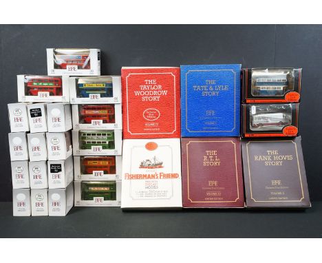 26 Boxed mainly 00 scale EFE Exclusive First Editions diecast model buses to include The Rank Hovis Story Set, The Tate &amp;