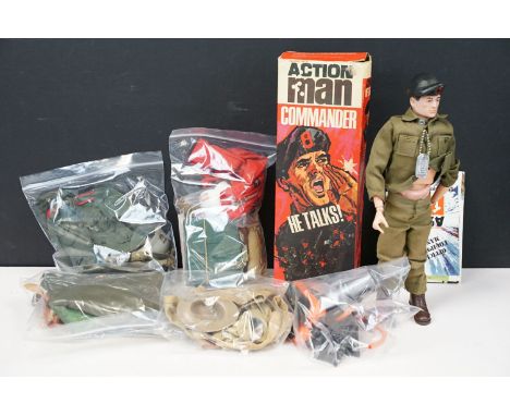 Action Man - Boxed original 1960's Palitoy Action Man Commander Soldier figure with movable limbs, in military clothing with 