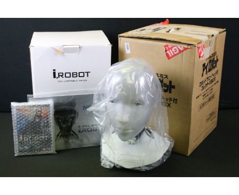 Boxed Will Smith iRobot Sunny Collectable Head Collectors Edition, complete with iRobot DVD and instructions manual, all seal
