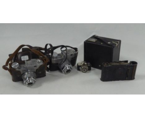 JAPANESE - SANWA SHOKAI 'MYCRO' MINIATURE/SPY CAMERA to take roll film, having chromium plated and black composition clad bod