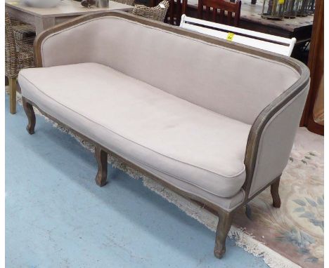 CANAPE SOFA, in a natural fabric with wooden showframe, 172cm x 84cm H x 71cm. 