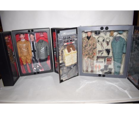 A WWII 'Tim Becker' 1/6 scale collectable figure, in original box; together with a boxed 3R Hitler figurine.  (2)