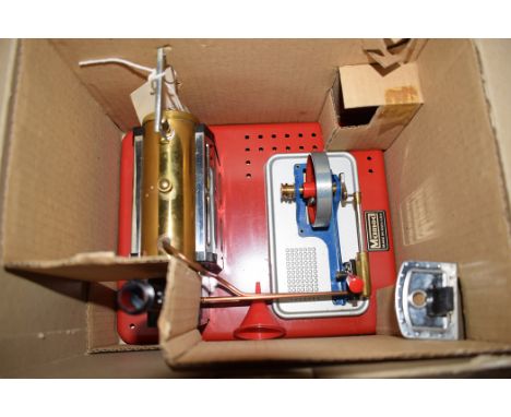 A Mamod steam engine SP4, boxed.
