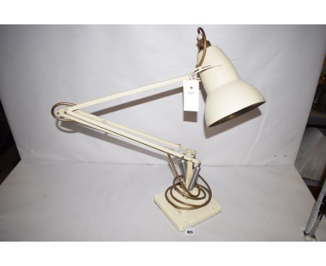 A cream painted anglepoise lamp, by Herbert Terry & Sons Ltd.