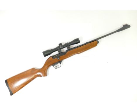 A SMK Sportsmarketing XT501 gas powered air rifle .22 Cal, bolt action, with Hawke scope. This product is not for sale to peo