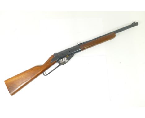 A mid 20th century Daisy Woodstock B.B gun, model 95, reg number A696510, 93cm long. This product is not for sale to people u