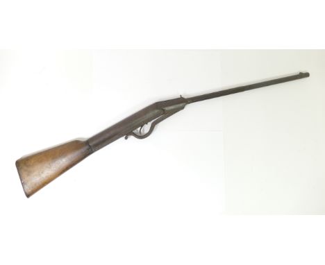 An vintage air rifle, spares only as incomplete, barrel 42cm This product is not for sale to people under the age of 18. By b