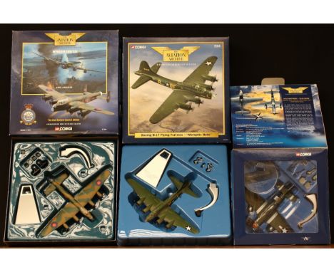 Corgi The Aviation Archive 1:72 and 1:144 scale models, comprising AA31104 Boeing B-17 Flying Fortress 'Memphis Belle', boxed