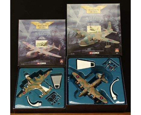 Corgi The Aviation Archive, Military 1:144 scale models, comprising 47204 Avro York RAF Kings flight, boxed and 48803 Short S