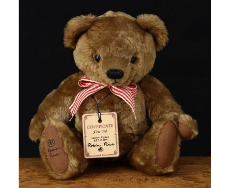 Robin Rive Countrylife (New Zealand) First Ted teddy bear, 34cm high with tags, Limited Edition No.637 of 800 