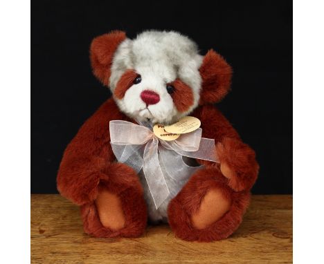 Charlie Bears CB094080A Ruby Panda teddy bear, from the 2009 Charlie Bears Plush Collection, designed by Isabelle Lee, 28cm h