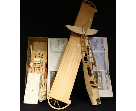 Aero Modelling and RC Model Interest - a partially constructed Flair Cub kit model, sport scale version of the Piper Cub, 73"